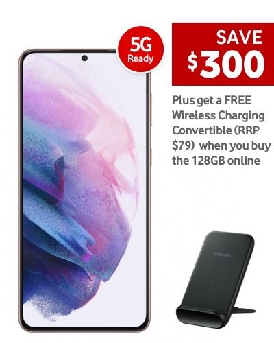Save $300
Plus get a FREE Wireless Charging Convertible (RRP $79) when you buy the 128GB online