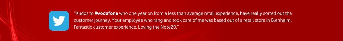 Kudos to #vodafone
