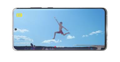 Person taking 8K Video on Galaxy S20