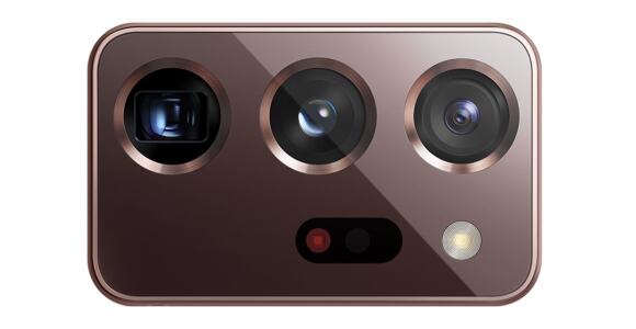 Note20 Three rear cameras with flash