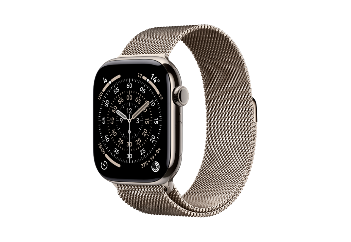 Apple Watch Series 11 LTE 46mm Natural Titanium Natural Milanese Loop Band