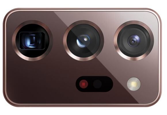 Note20 Three rear cameras with flash