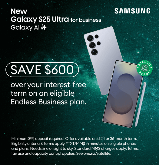 New Galaxy S25 Ultra for business with Galaxy AI. Save $600 over your interest‑free term on an eligible Endless Business plan.