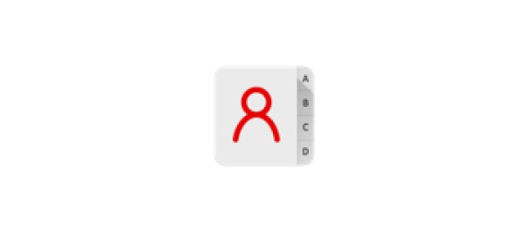 Icon of phone book