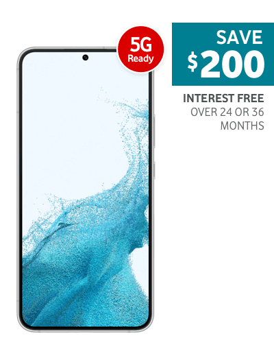 Save $200 over your Interest Free term with Samsung Galaxy S22+ on a $52.17 (ex. GST) Endless Business Mobile plan