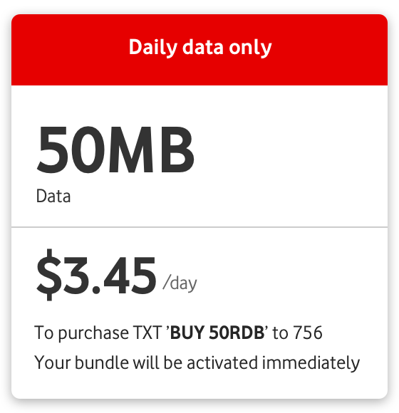 50 MB $3.45/day