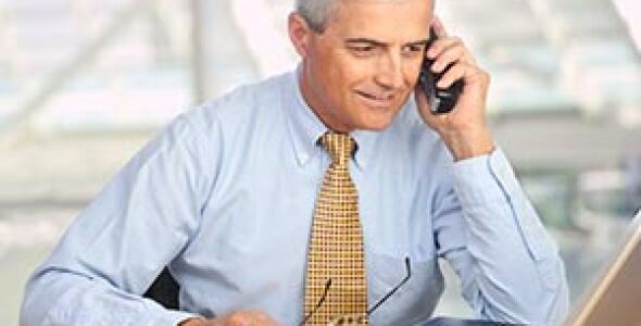 Man talking on phone