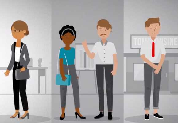 Animated photo of People in an office